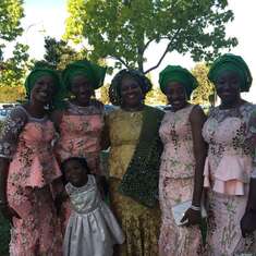 Ngozi with Chinelo, Chinyelu, Chinwe, Aunty Ebere and Dumebi