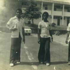 At university of Yaounde, batiment de Driot Privee