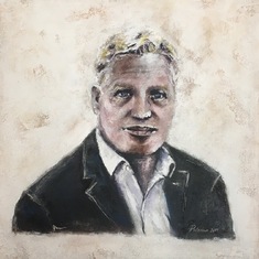 My second portrait painting of Niall Kirkpatrick 2019