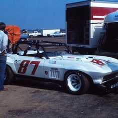 Nick's Corvette at Pocono Trans Am Driven by Gregg CAmeron and John Higgins.