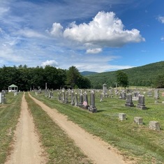 The cemetery where dad is resting.