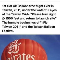 1st free flight Taiwan 2011