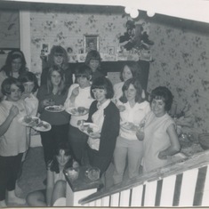 Our dining room filled with teenage girls…mom's SS class.