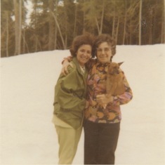 Mildred Martz and Nickie in the Olympic Mountains. Mildred considered mom as one of her daughters. Their friendship spanned  42 years!