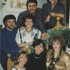 Our family gathers for New Years Eve, 1993, this would be our last family photo before Neil passed of cancer the following spring.