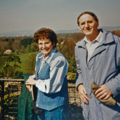 Return to Cardiff in early '90's…Mom and brother Graham Nicholas