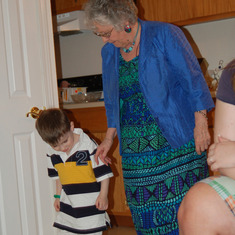 Becky's youngest boy, Benjamin gets a lesson in tap dance from Nanny!