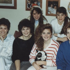 Brian's wife Linda and 4 girls, Nicki, Tammy, Angie and Kim. 3 boys would follow.