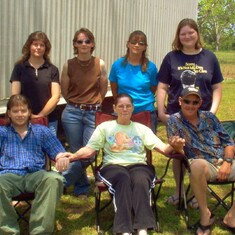 Brother 1st Row Jason we lost March-2017 Mama Edna, Nicky, Back Row Left Sisters Gina, Hope,Wendy & 