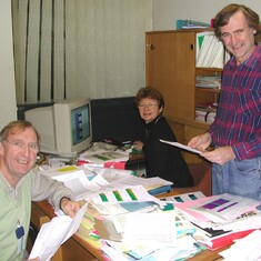 Nicole, Alain Meyer et moi à Vélizy, en 2007
