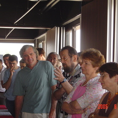 Pot de départ de Betrand, avec Roger, Velizy,juin 2005