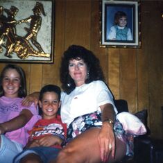 Nicole, her brother Chris, and her Mom