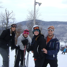 Nicole, Jake, Erica, and Jeff at White Tail, January 2011