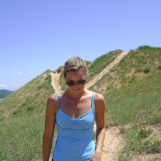 Nikki hiking the Dunes!