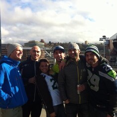 Seahawks and friends...two of Niel's favorite things.