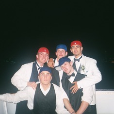 The boys on the boat ride