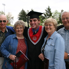 WSU graduation with grandparents