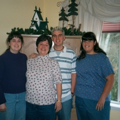 Niel met his birth mother Kathy and sisters Ashlee and Kabrina when he was 18.