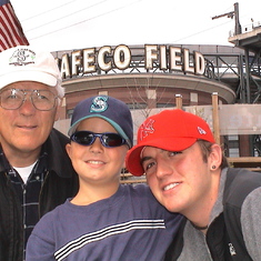 Fathers Day 2002 - the annual Mariners game tradition with the Bod boys