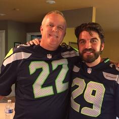Seahawks father and son fans!