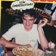 How embarrassing is right...Niel wore the sombrero from Azteca well on his 16th birthday dinner. 