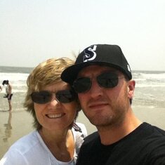 Me and Niel at the beach in SC...so hard to say goodbye.