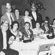 New Year's Eve 1959 - Mom and Dad are sitting on the left