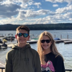Bryan’s family got to spend some time in McCall before school started. Both in Middle School now.