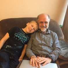 Nigel with grandson Tommy