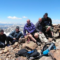 Summit of Quandary Peak with Nigel, Trent, Carl, Sue and Carla (2006)