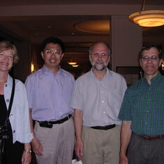 3rd of July, 2005 at UPA2005 in Montreal,  Nancy, Zhengjie, Nigel, David