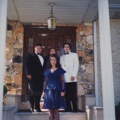 Dennis, Elena, Mom and Nik -George's wedding Aug 1993