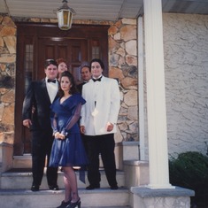 Dennis, Elena, Mom, Dad and Nik -George's wedding Aug 1993