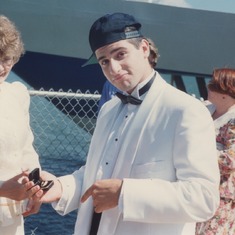 Nice ring!- George's wedding Aug 1993