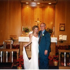 Dad and Nina Marie at her wedding in 2002 to Jeff