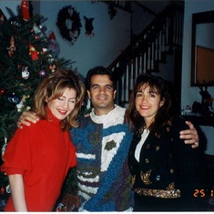 Christmas 1995 – Keith with his two favorite women  - - Wife Nicole & Nina Marie