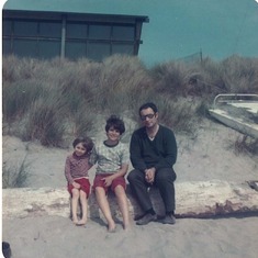 Dad, Nina Marie & Keith in Pajaro Dunes, CA our favorite beach