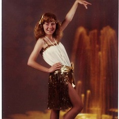 Nina Marie posing after one of her dance shows