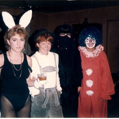 Nina Marie on Halloween with Jill and other friends