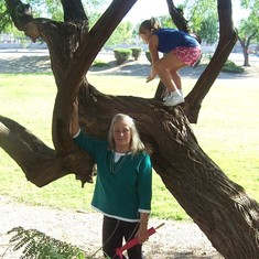 Nina & Granddaughter -the tree climber-