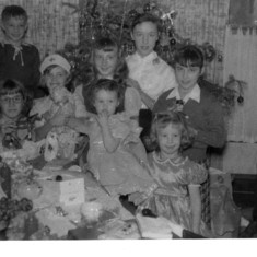 1955 Christmas at Coal Valley house