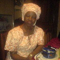 Mum! Taken at Wuse 2, Lobito Crescent No 24,  while she had breakfast at the Dinning table.