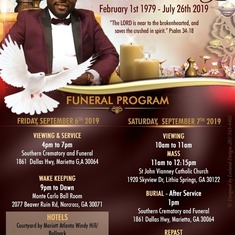 Funeral Program Details