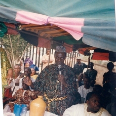 Papa with Chi on her traditional wedding