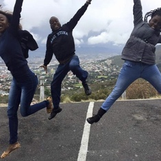 Happy moments on Table Mountain