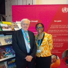 Nnenna and Professor Tony Costello (ICH London)