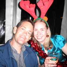 Noah and Kimmy at the PI Christmas Party