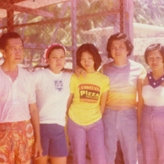 1976 with Mamang, Papang, MBaby, Diving, Letty