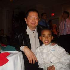 Uncle Noli with my son Noah. We love him