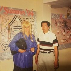 1991 at FCQ Office with Mariana